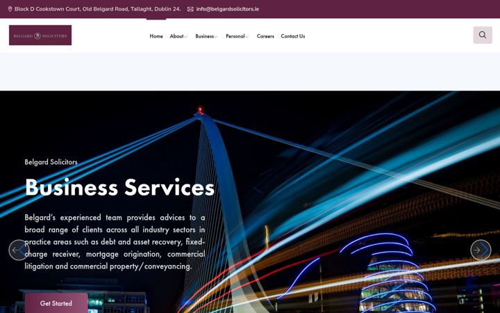 Screenshot of belgardsolicitors.ie