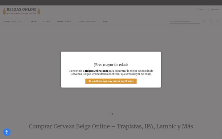 Screenshot of belgasonline.com