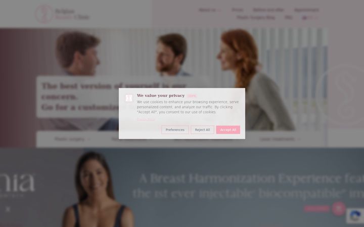 Screenshot of belgianbeautyclinic.com
