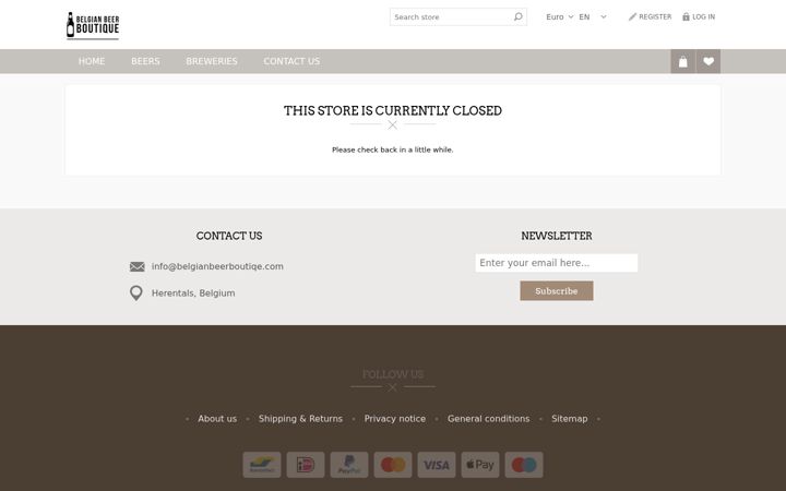 Screenshot of belgianbeerboutique.com