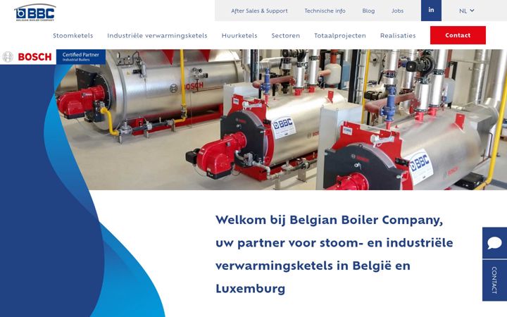 Screenshot of belgianboilercompany.com
