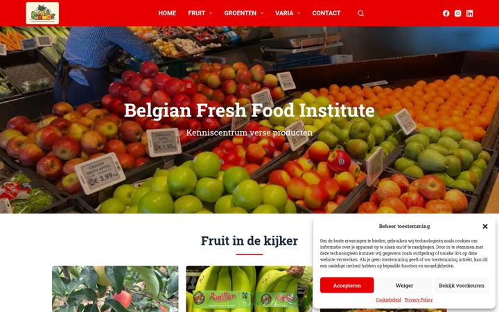 Screenshot van belgianfreshfoodinstitute.be