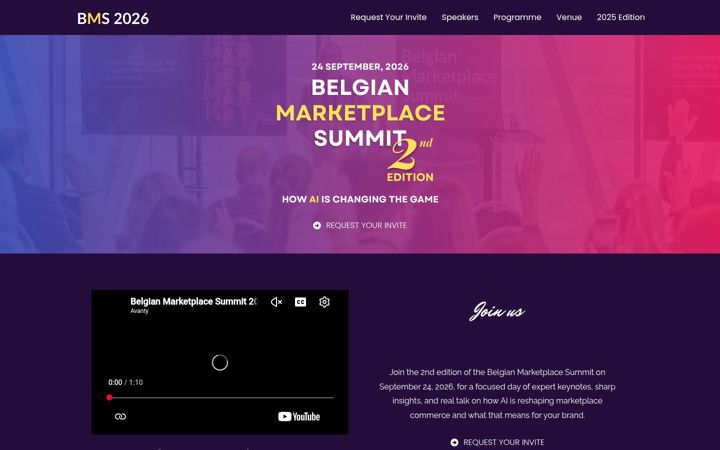 Screenshot του belgianmarketplacesummit.be