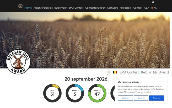 Ekraanipilt saidist belgianmillaward.be