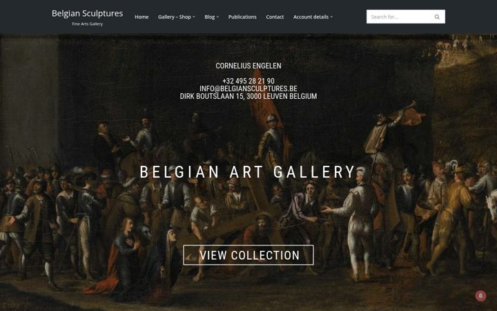 Screenshot of belgiansculptures.be