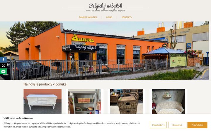 Screenshot of belgicky-nabytok.sk