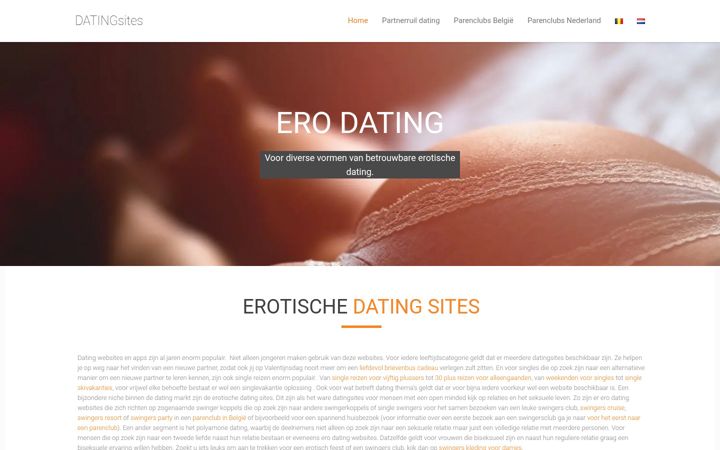 Ekraanipilt saidist belgie-datingsite.be
