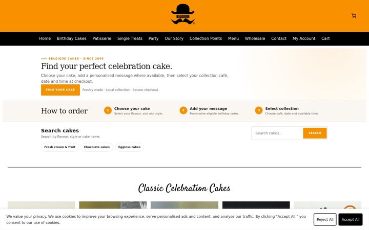 Screenshot of belgiqueshop.co.uk