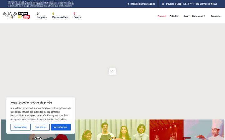 Screenshot of belgiumonstage.be