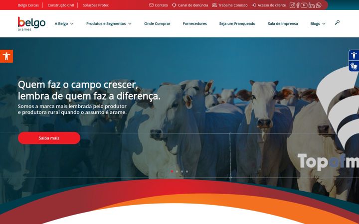 Screenshot of belgo.com.br