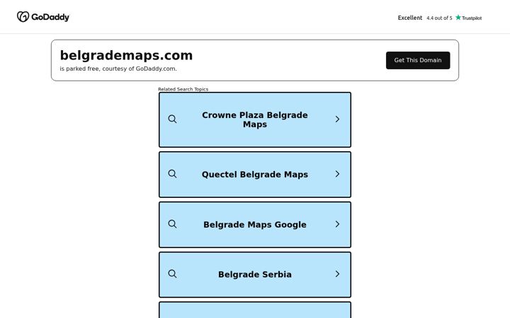 Screenshot of belgrademaps.com