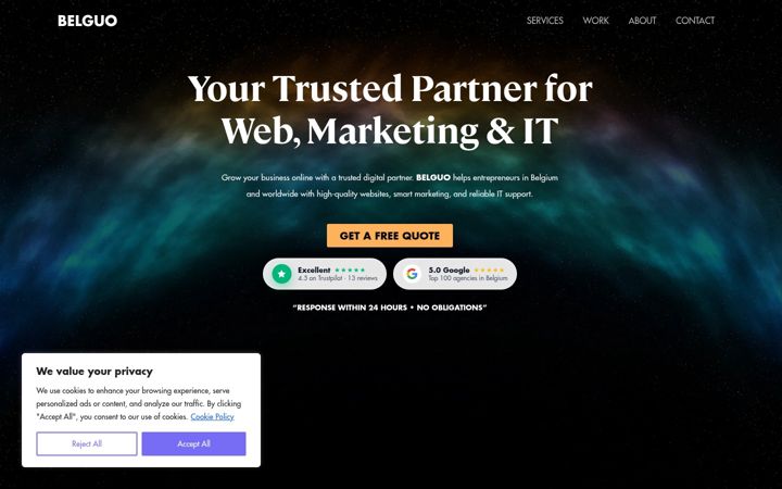 Screenshot of belguo.com