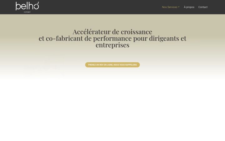 Screenshot of belhoconseil.com