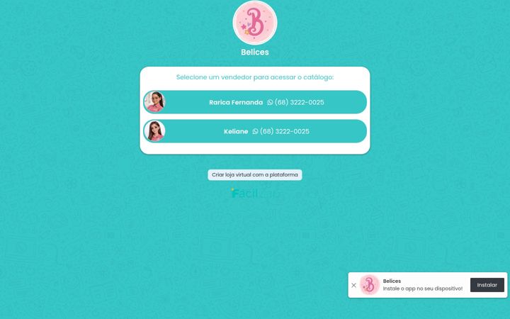 Screenshot of belices.com.br