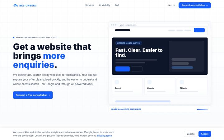 Screenshot of belichberg.com