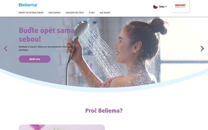 Screenshot of beliema.cz