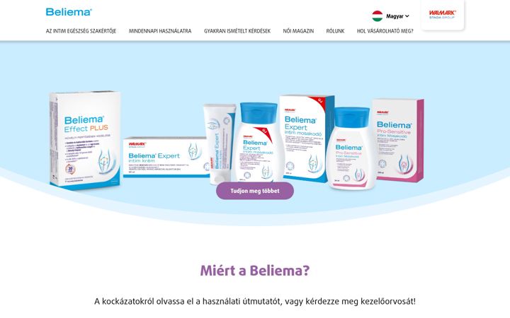 Screenshot of beliema.hu