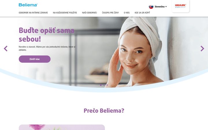Screenshot of beliema.sk
