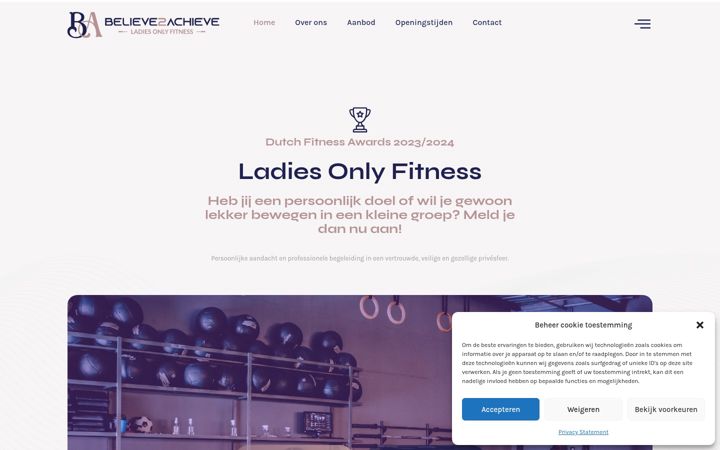 Képernyőkép: believe2achieve.nl