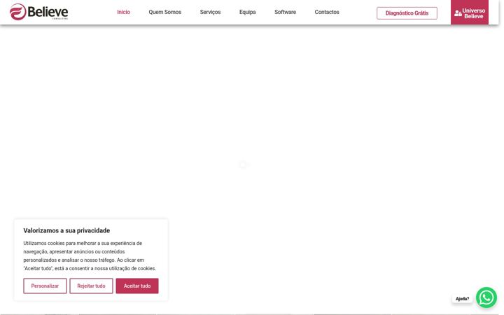 Screenshot of believeconsulting.pt