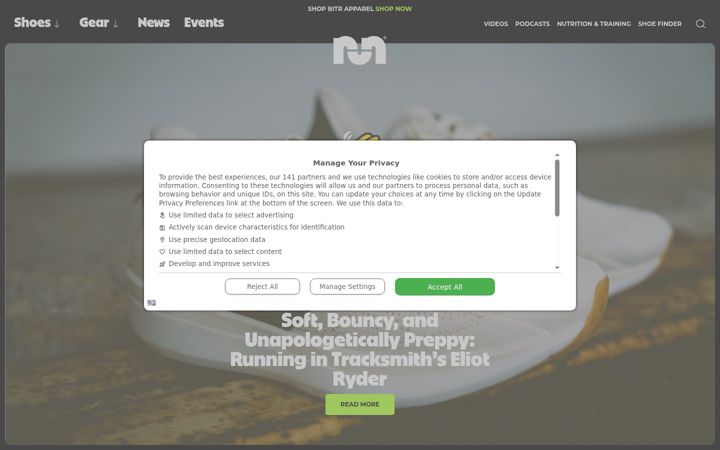 Screenshot of believeintherun.com