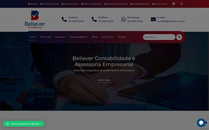 Screenshot of believer.com.br