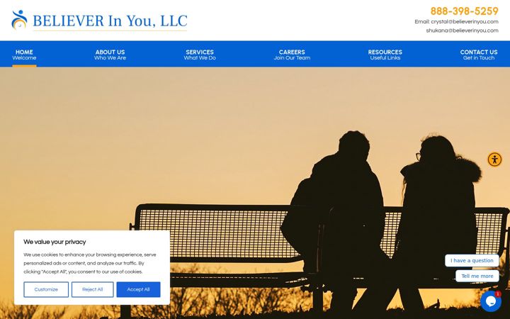 Screenshot of believerinyou.com