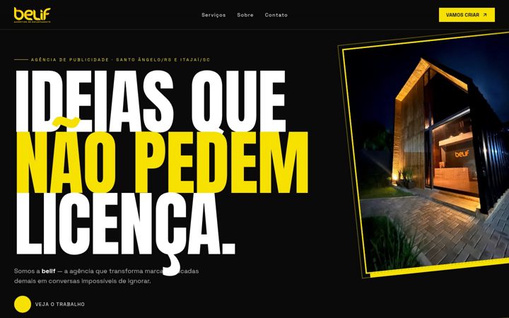 Screenshot of belif.com.br