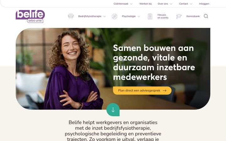 Képernyőkép: belife.nl