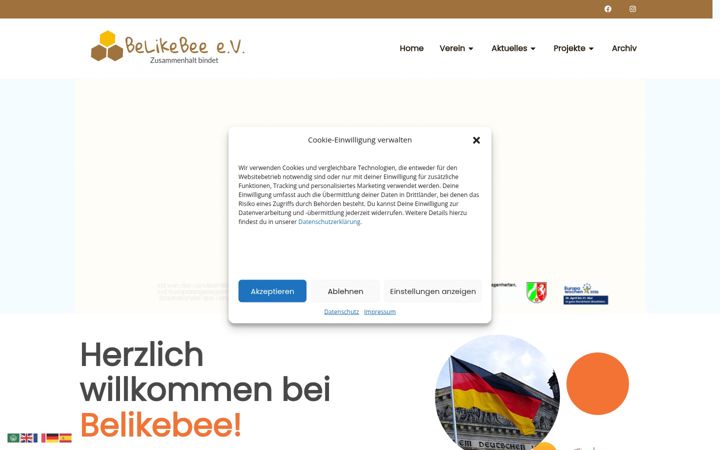 Snimka zaslona za belikebee.de