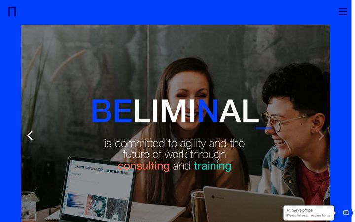 Screenshot of beliminal.com