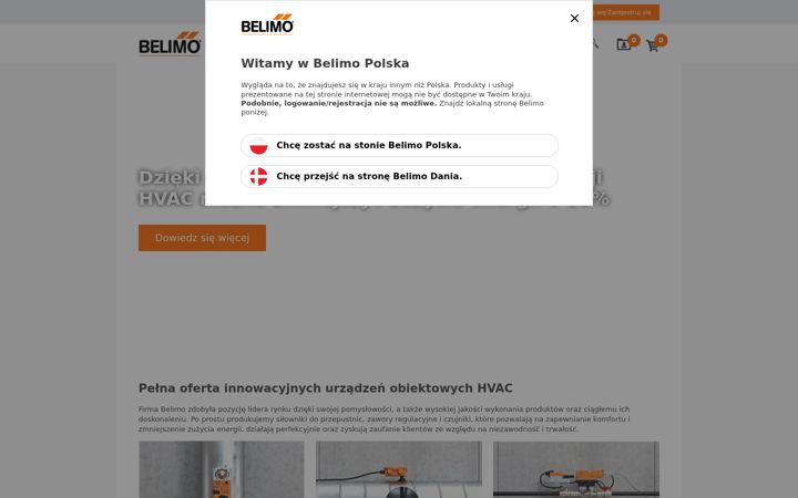 Screenshot of belimo.pl