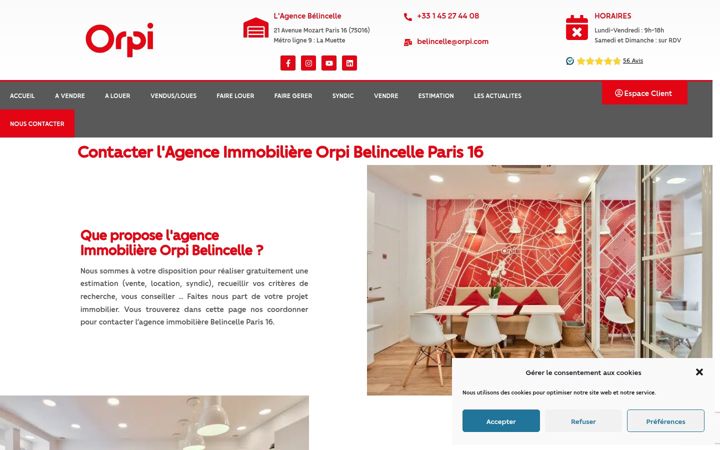 Screenshot of belincelle.fr