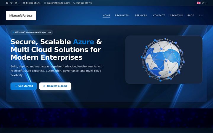 Screenshot of belinda-cz.com