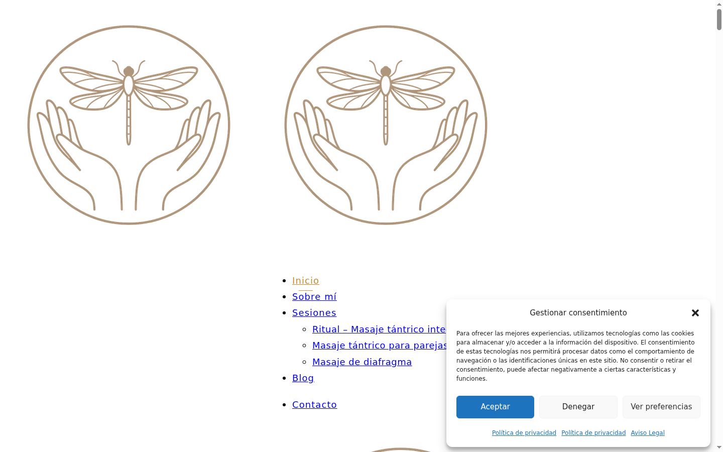 Capture d'écran de la bannière de consentement affichée avant toute interaction