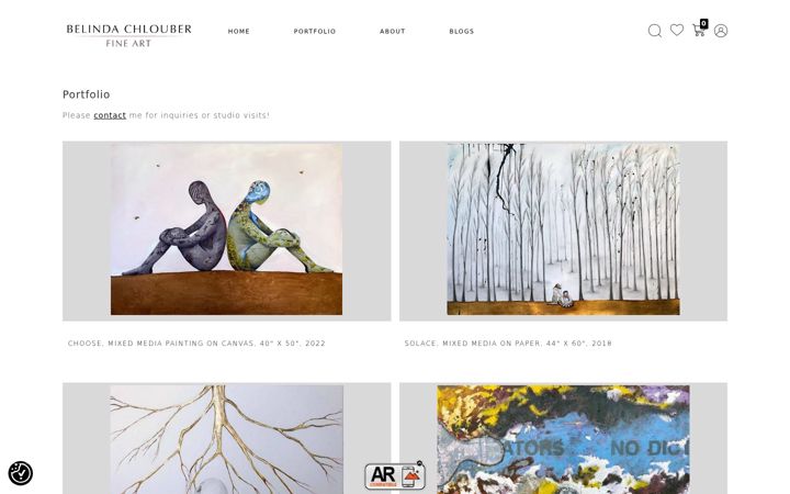 Screenshot of belindachlouber.com