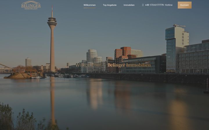Screenshot of belinger-immobilien.de