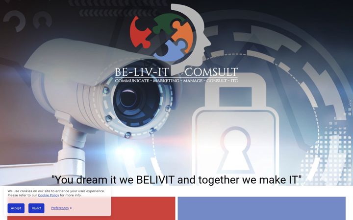 Zrzut ekranu belivitcomsulting.co.za