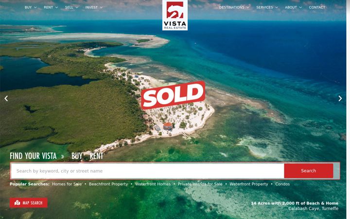 Screenshot of belizerealestate.bz