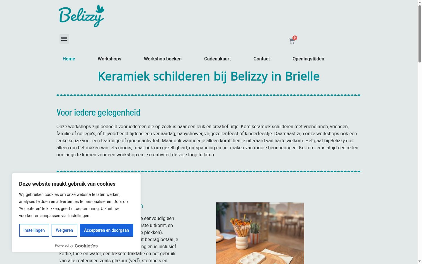 Képernyőkép a bármilyen interakció előtt megjelenő hozzájárulási bannerről