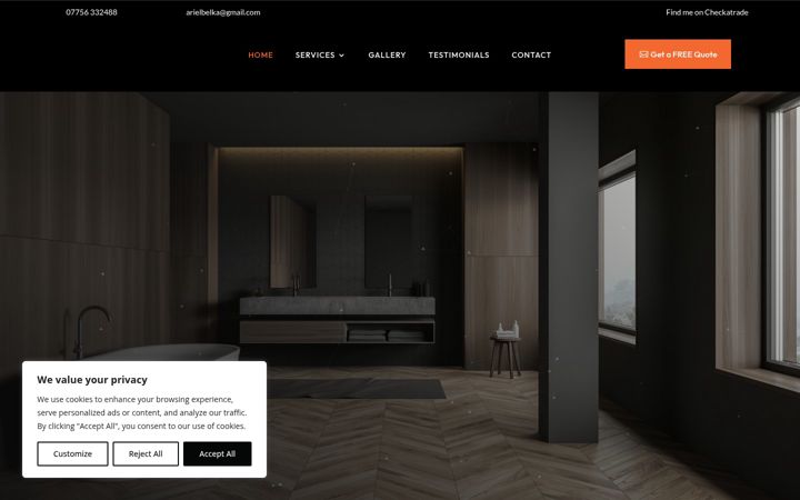 Screenshot of belkaltd.co.uk