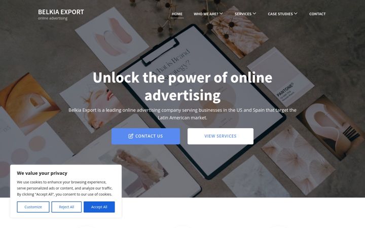 Screenshot of belkiaexport.com