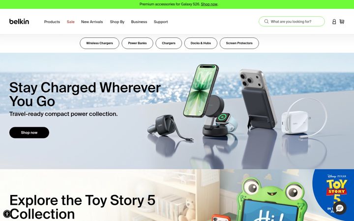 Screenshot ta' belkin.com