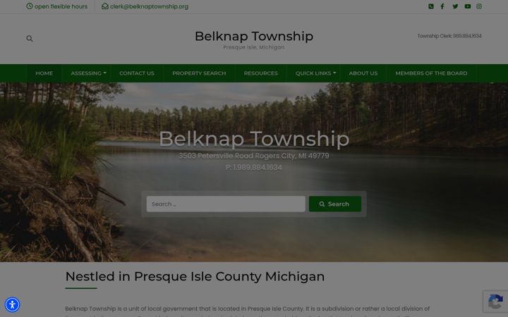 Screenshot of belknaptownship.org