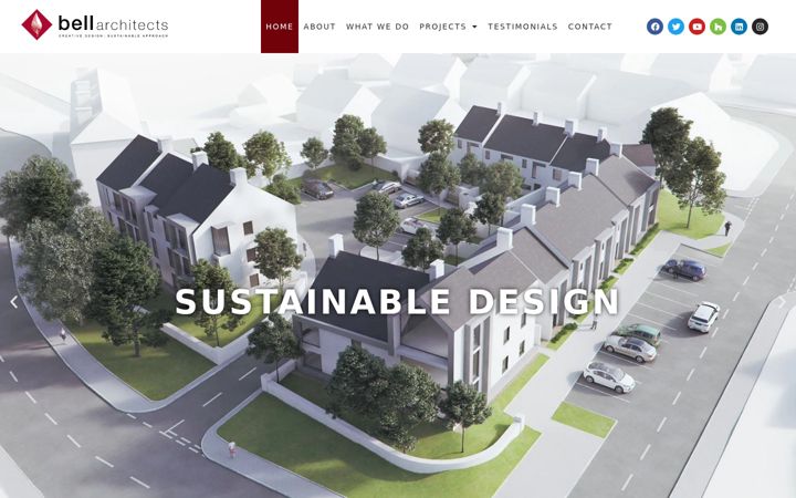 Screenshot of bell-architects.com