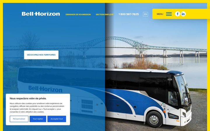 Screenshot of bell-horizon.com