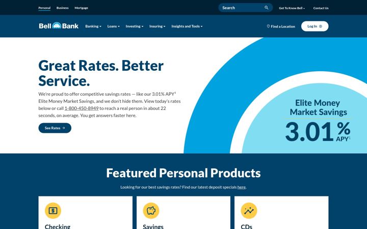 Screenshot of bell.bank