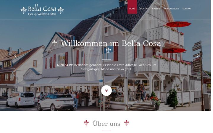 Screenshot of bella-cosa-braunlage.com