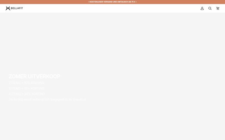 Screenshot of bella-fit.de