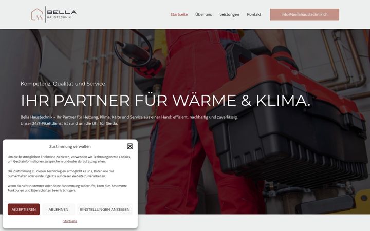 Skærmbillede af bella-haustechnik.ch